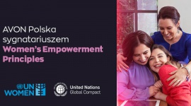 Avon Polska włącza się do inicjatywy ONZ na rzecz równości płci Problemy społeczne, BIZNES - Avon jako pierwszy w branży w Polsce dołącza do inicjatywy ONZ, Women’s Empowerment Principles. WEPs określają siedem kroków, które firmy mogą podjąć w celu promowania równości płci i pełnego uczestnictwa kobiet na rynku pracy i w społeczeństwie.