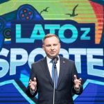 Prezydent Andrzej Duda na pikniku Lato z esportem